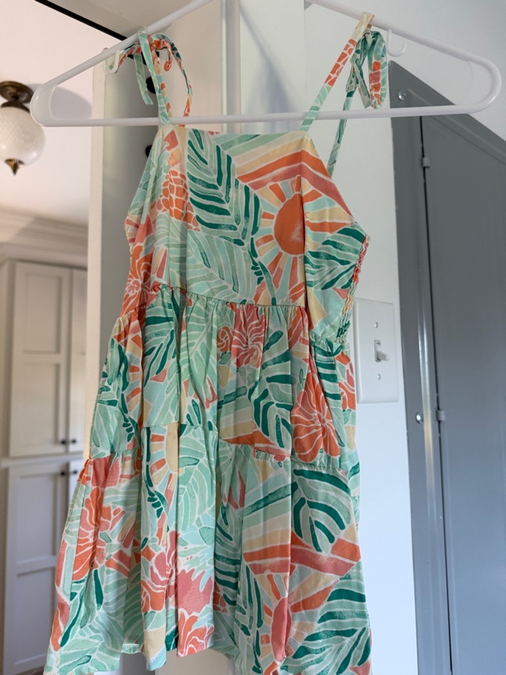 Kenny flowers girls sz 3 dress in Hawaii print like new